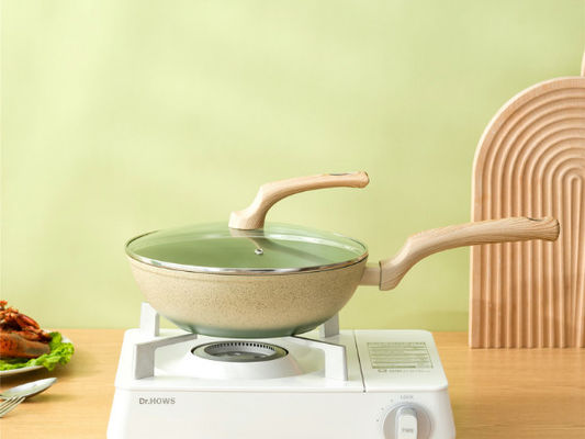 De Wok Pan With Durable Loop Handles van het premiealuminium