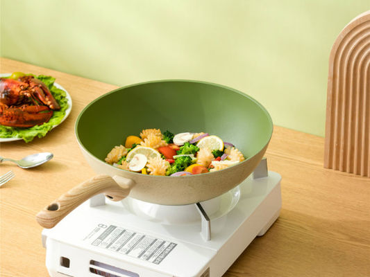 De Wok Pan With Durable Loop Handles van het premiealuminium