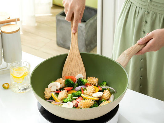 De Wok Pan With Durable Loop Handles van het premiealuminium