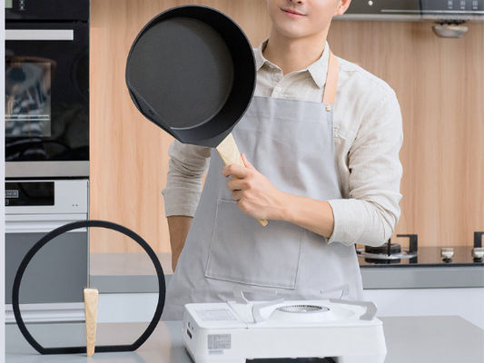 Stok van de kras eindigt de Bestand Pan 9.5Inch niet met Koper