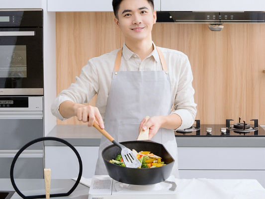 Stok van de kras eindigt de Bestand Pan 9.5Inch niet met Koper