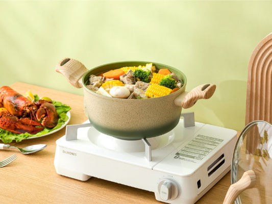 Van de Braadpanpan non stick with heat van het hoge Prestatiesaluminium de Bestand Handvatten en Glasdeksel