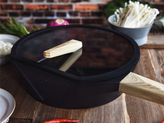 Stok van de kras eindigt de Bestand Pan 9.5Inch niet met Koper