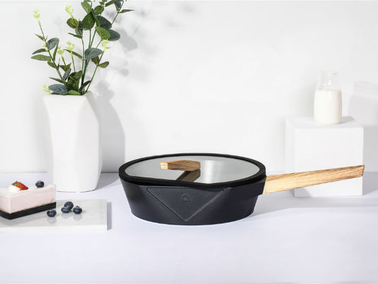 Lichtgewichtaluminiumpannekoek Pan12inch met de Zwarte niet van de Stokdeklaag