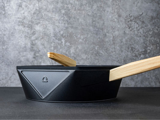11Inch aluminium Cookware die Pan Heavy Duty With Stainless-Staalbasis braden
