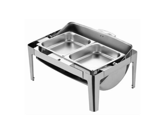 Isolatie Volledig Flip Meal van roestvrij staal de Rechthoekige Zichtbare Buffy Stove Heating Meal Hotel