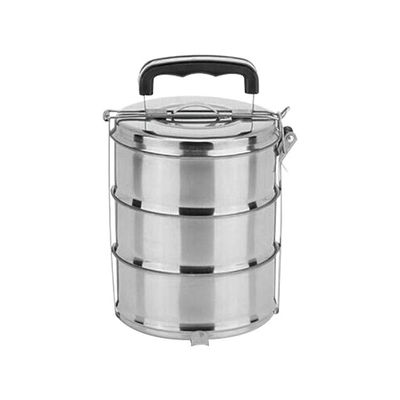Multifunktioneel lunchdoosje van roestvrij staal met compartimenten en meerdere lagen draagbaar lunchdoosje