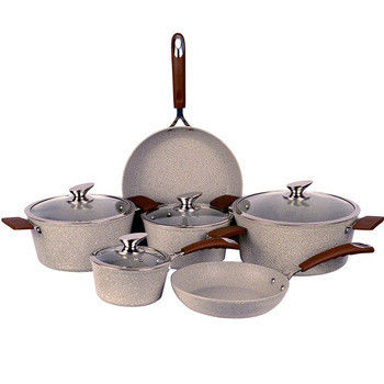 5 stuks niet-stick aluminium kookpotten set