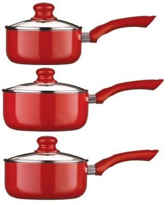 5 stuks niet-stick aluminium kookpotten set
