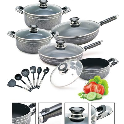 Kookpotten en -pannen van nonstick aluminium