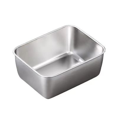 Leekbestendige containers van roestvrij staal met deksels voor de opslag van levensmiddelen