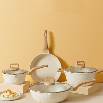 10 stukken niet-stick aluminium pot medische steen pot set