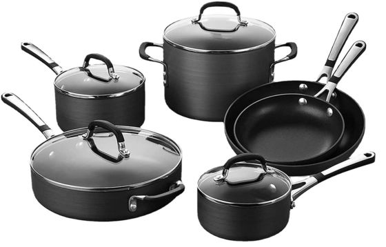 OEM roestvrij staal casserole &amp; Frying Pan 12 Piece Set