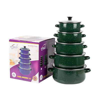 OEM aluminium dubbel-oor casserole 5 stuk set voor moderne keukens