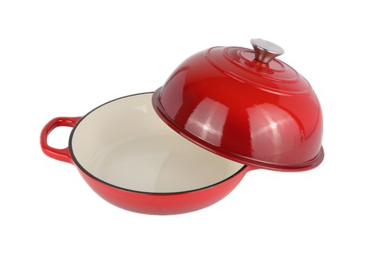 COOKNEXA 6QT Emailleerde gietijzeren Hollandse oven    10 inch, perfect voor zuurdeeg bakken, stoofpotten en langzaam koken