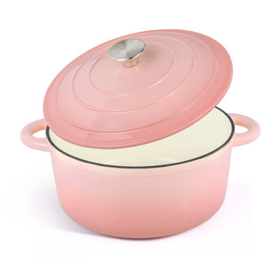 5.5Qt geëmailleerde gietijzeren Hollandse oven - Perfect voor het bakken van brood en zuurdeeg, veilig voor de oven