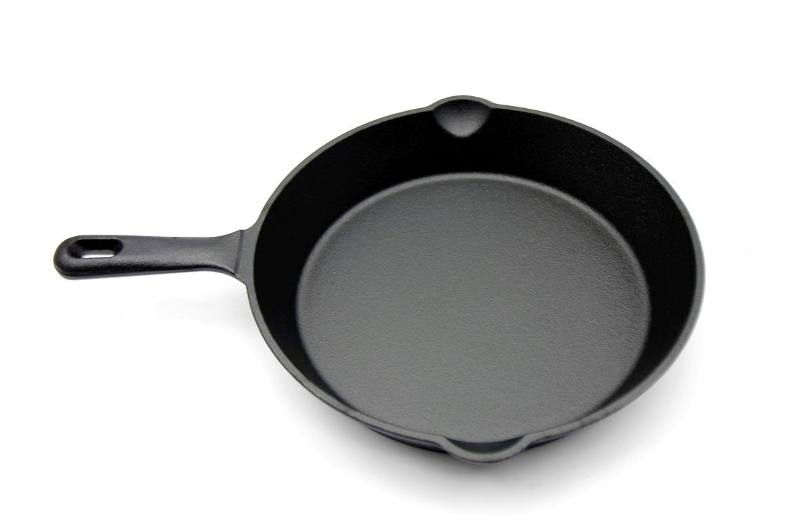 De ronde Pan van de Gietijzer niet Stok 8-10 Duim voor het Hoge Hitte Koken