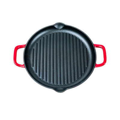 OEM Twee de Pan van het HandvattenGietijzer 30/35 cm voor Fornuisbovenkant