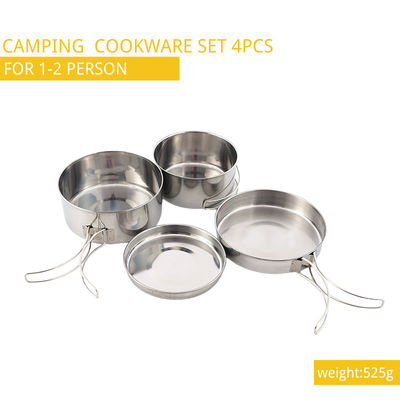 OEM & ODM Stanley Camping Cooking Set Stainless Staal 4pcs/Set