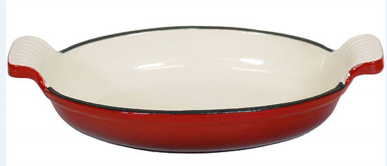 Duurzaam Gietijzer die Pan Enameled Cast Iron Pan BSCI ISO9006 braden