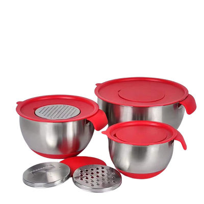 Het multifunctionele Roestvrije staal Cookware plaatst de Lichtgewichtpannen van het Roestvrij staalvoedsel