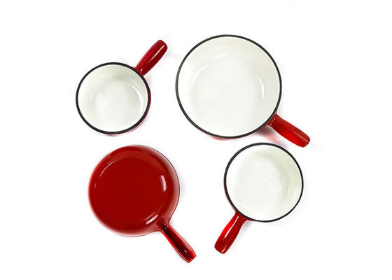 21cm Duurzaam en Langdurige de Fonduepot van de Gietijzerkaas 12 Ponden