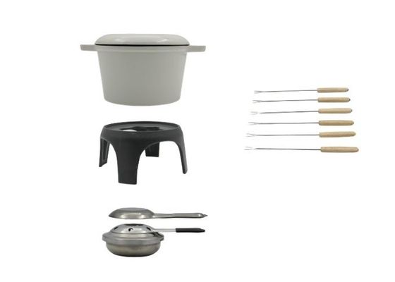 Van de de Deklaagkaas van het douaneemail de Fonduepotten 1,5 Kwart gallon niet Stok